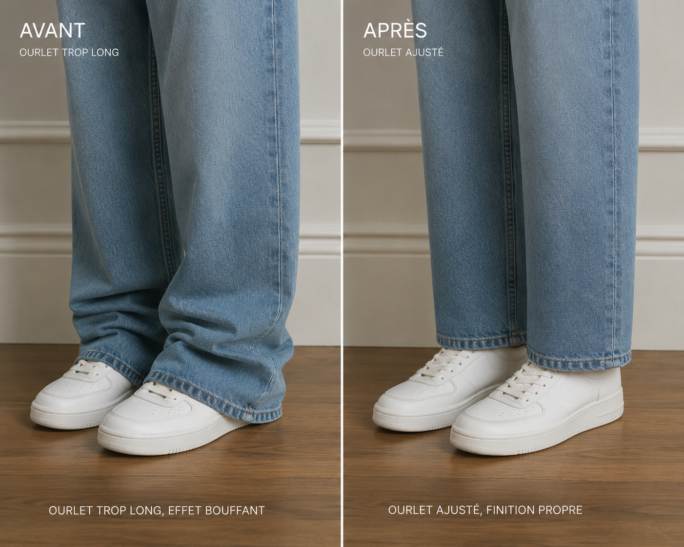 Ourlet simple – Pantalon